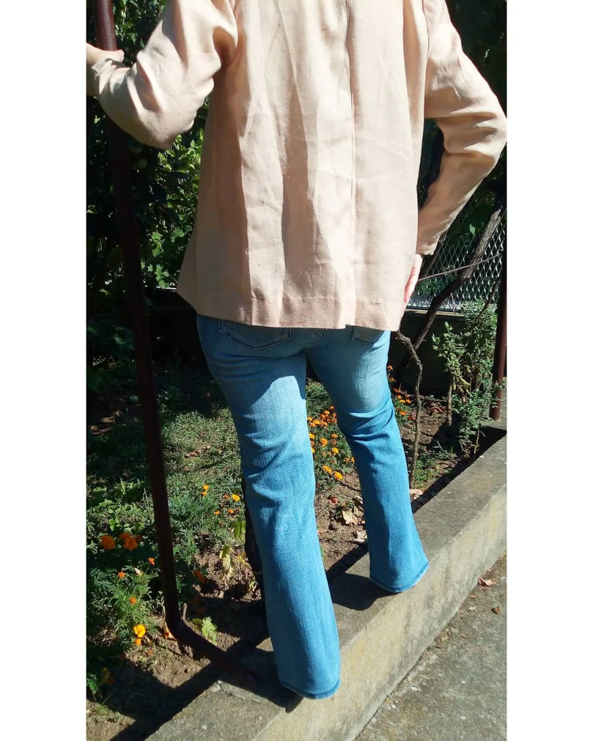 Krem ogrtač-kardigan