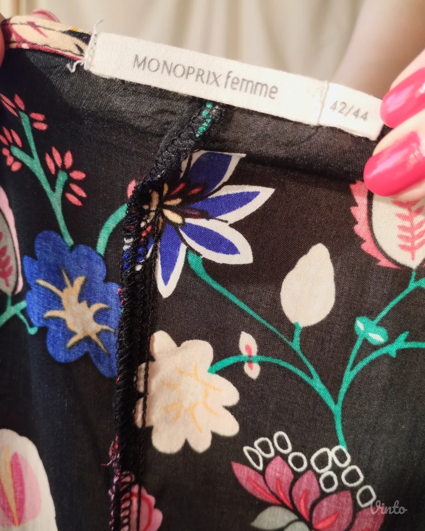 MONOPRIX femme cvetna kratka haljina