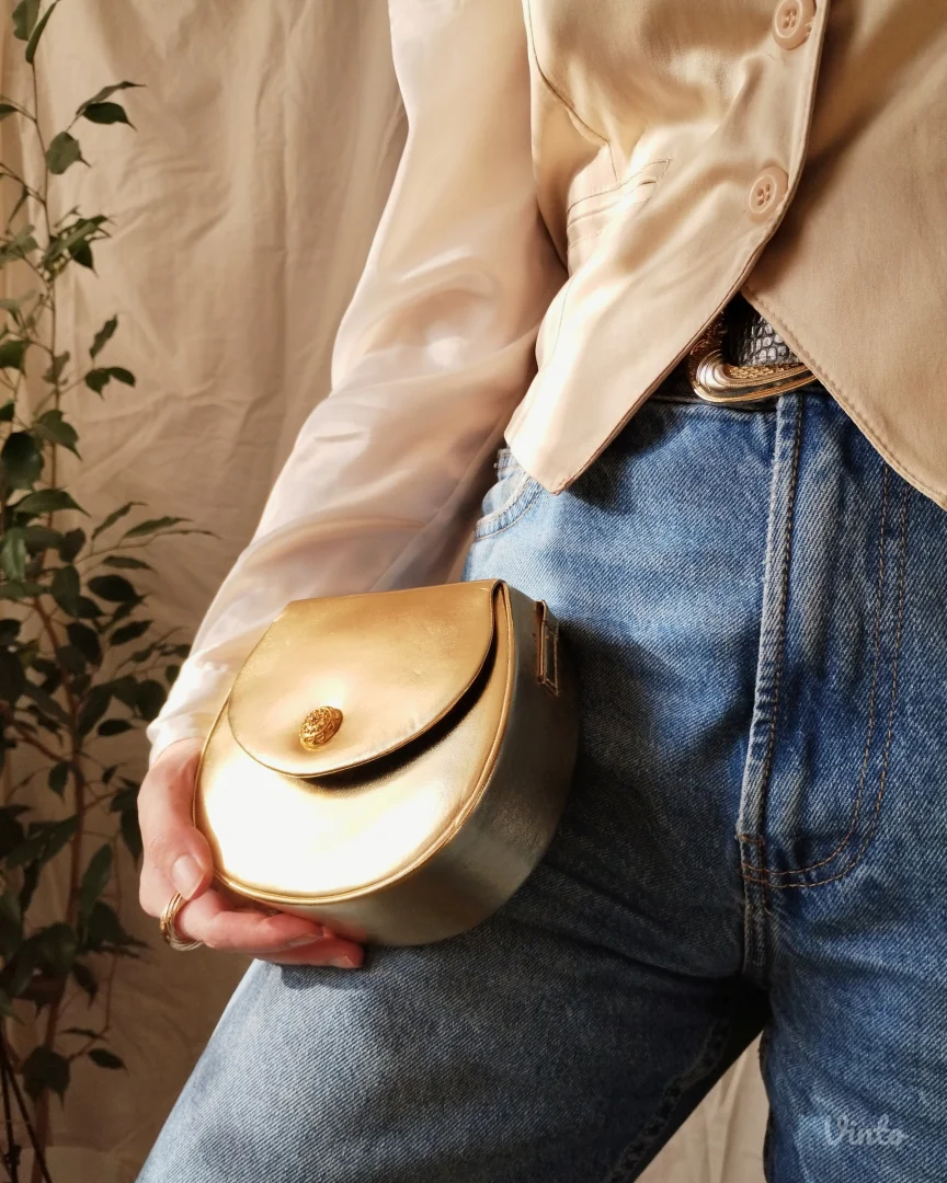 vintage PICARD zlatna torbica