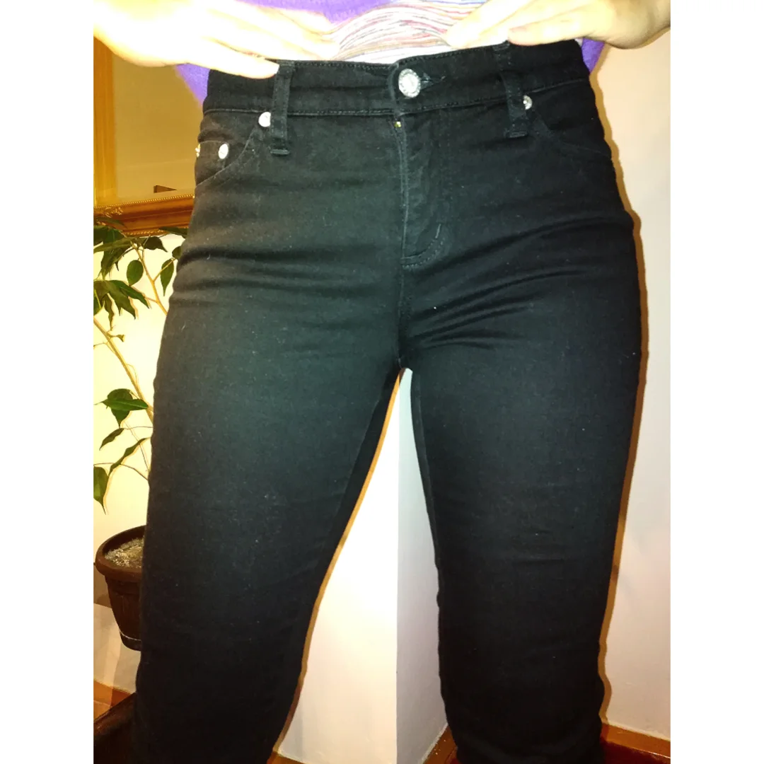 BLUE FIRE crne pantalone