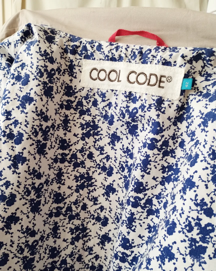 COOL CODE bež mantil