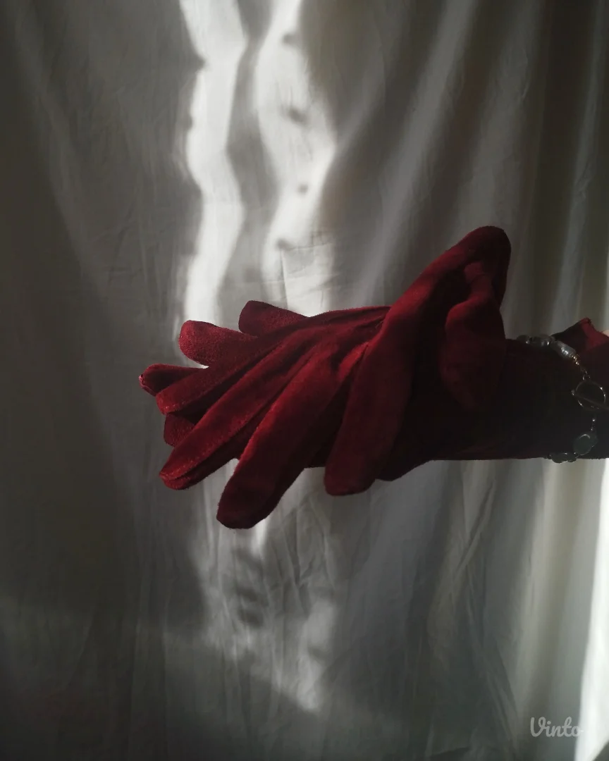 Bordo kožne rukavice