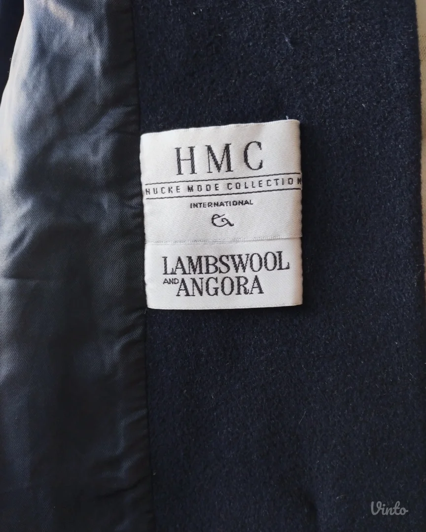 HÜCKE MODE COLLECTION kaput od angora i jagnjeće vune