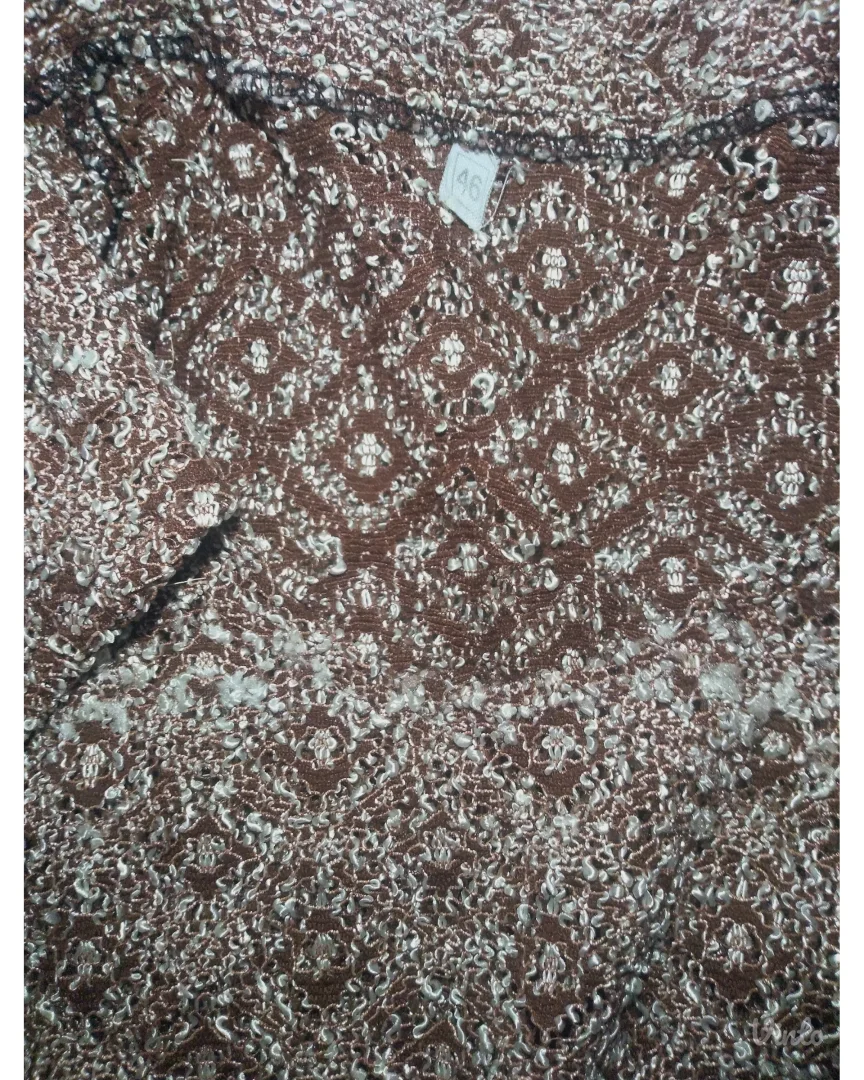 Retro končana bluza s kragnom