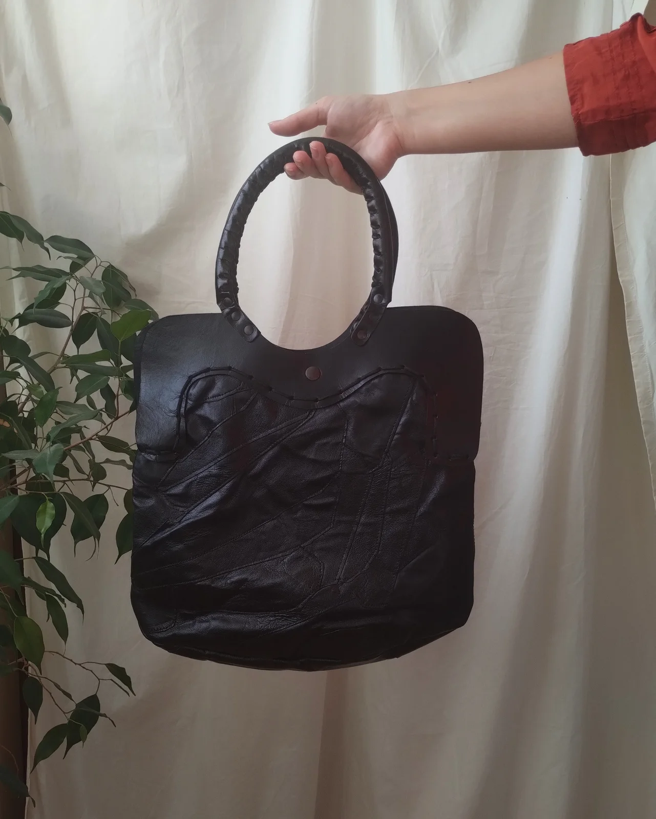 tote patchwork kožna torba