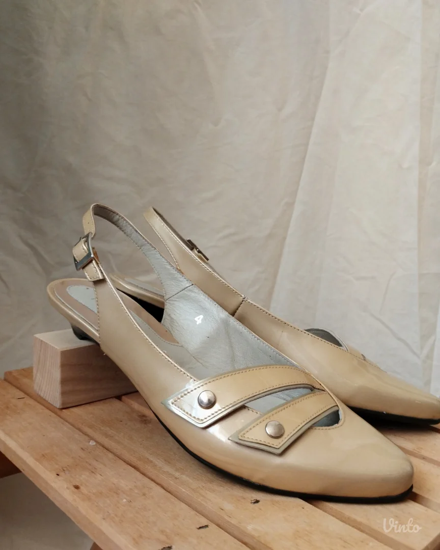 Vintage nude slingback salonke – FeelFirst