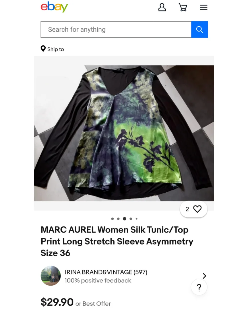 MARC AUREL svilena tunika