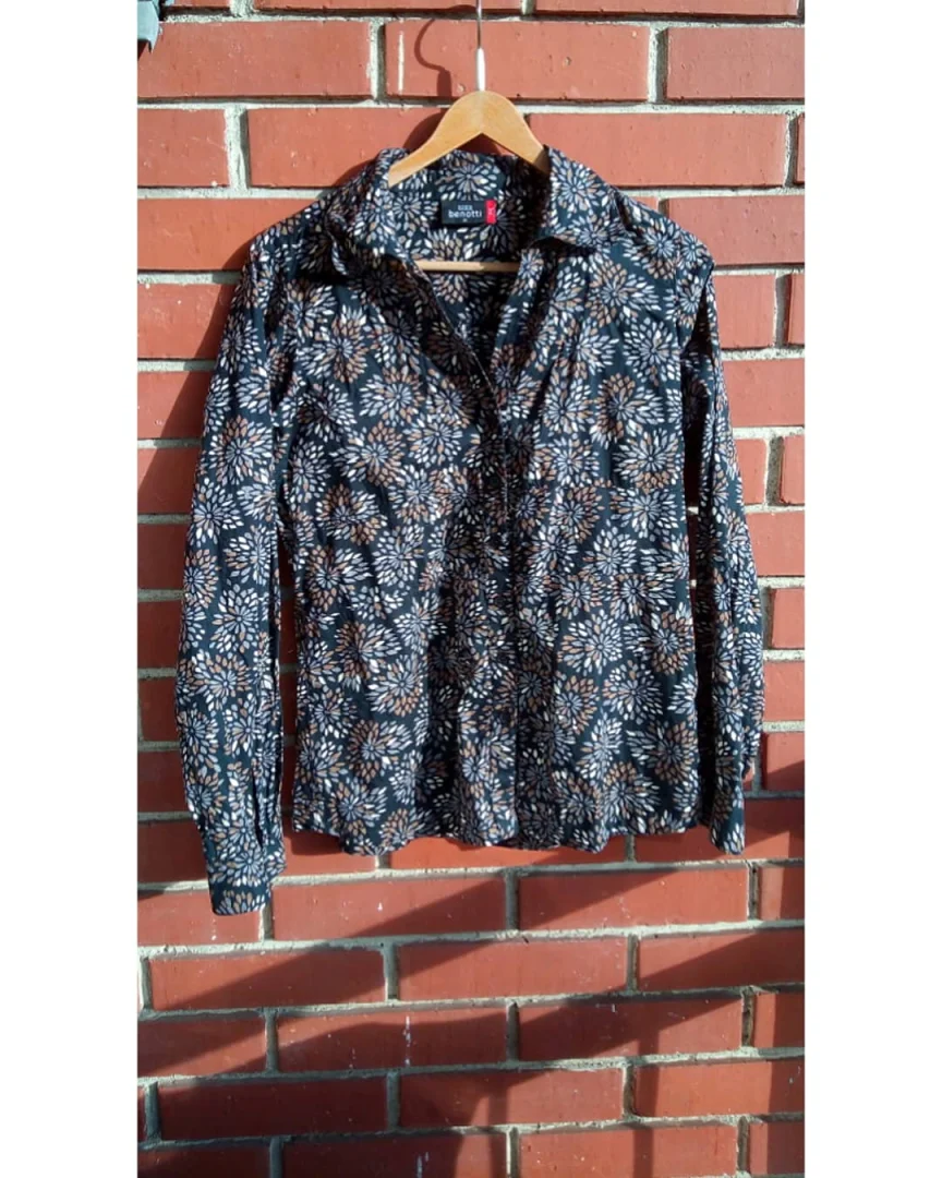 GINA BENOTTI košulja sa apstraktnim cvetnim printom