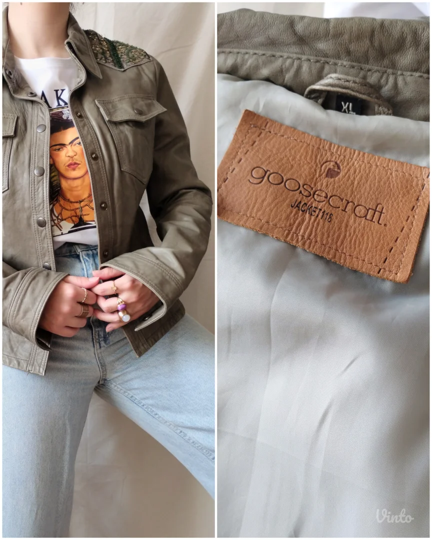 Vintage Goosecraft kožna jakna