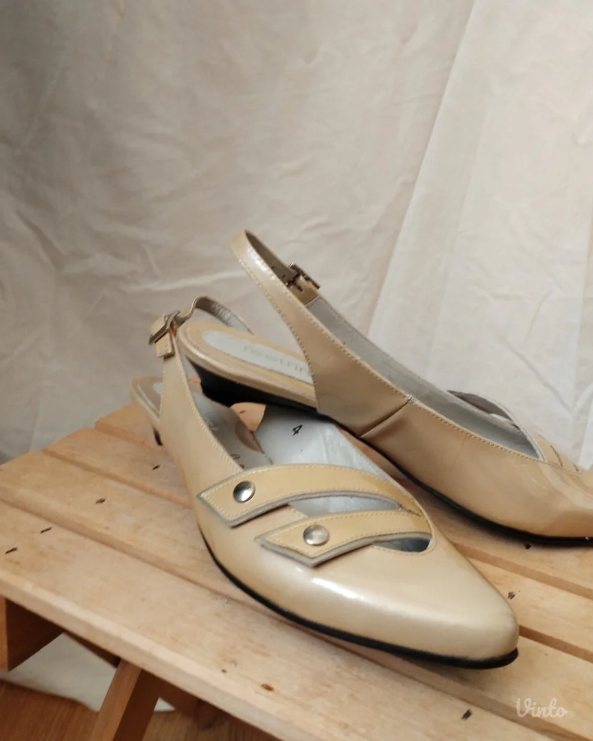 Vintage nude slingback salonke – FeelFirst