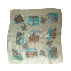 vintage svilena marama - Italija