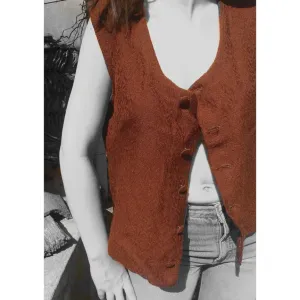 Vintage braon prsluk