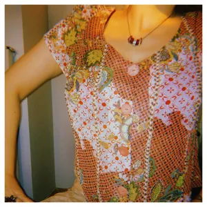 vintage inco cvetna košulja