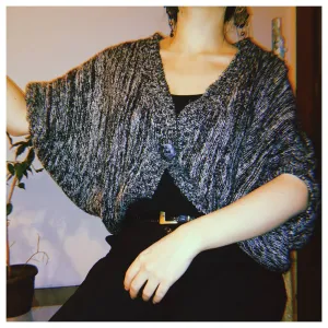 Pončo-kardigan sa miš rukavima