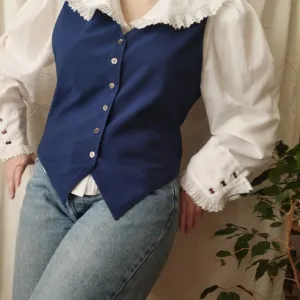 vintage teget prsluk