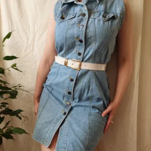 Y2K teksas haljina sa dugmićima