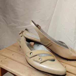 Vintage nude slingback salonke – FeelFirst