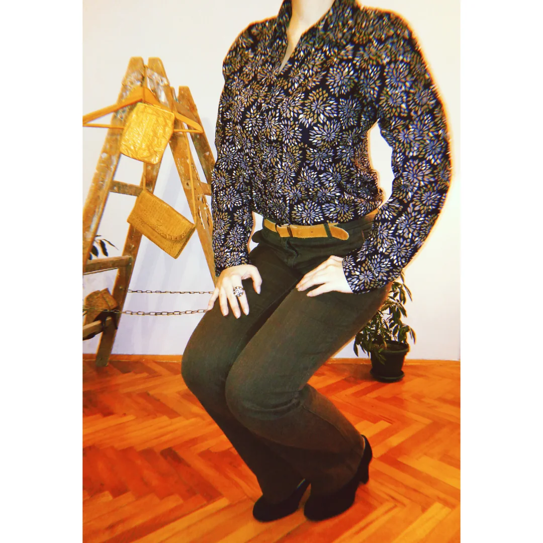 GINA BENOTTI košulja sa apstraktnim cvetnim printom