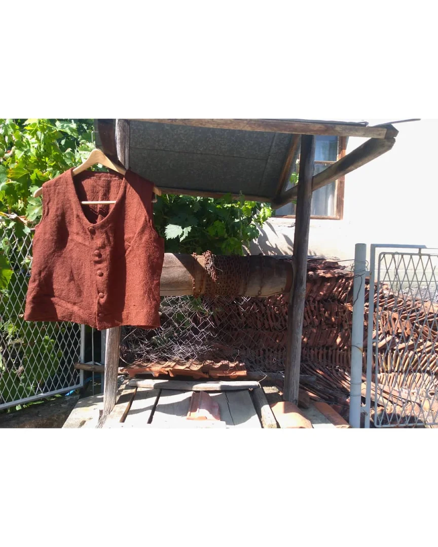 Vintage braon prsluk