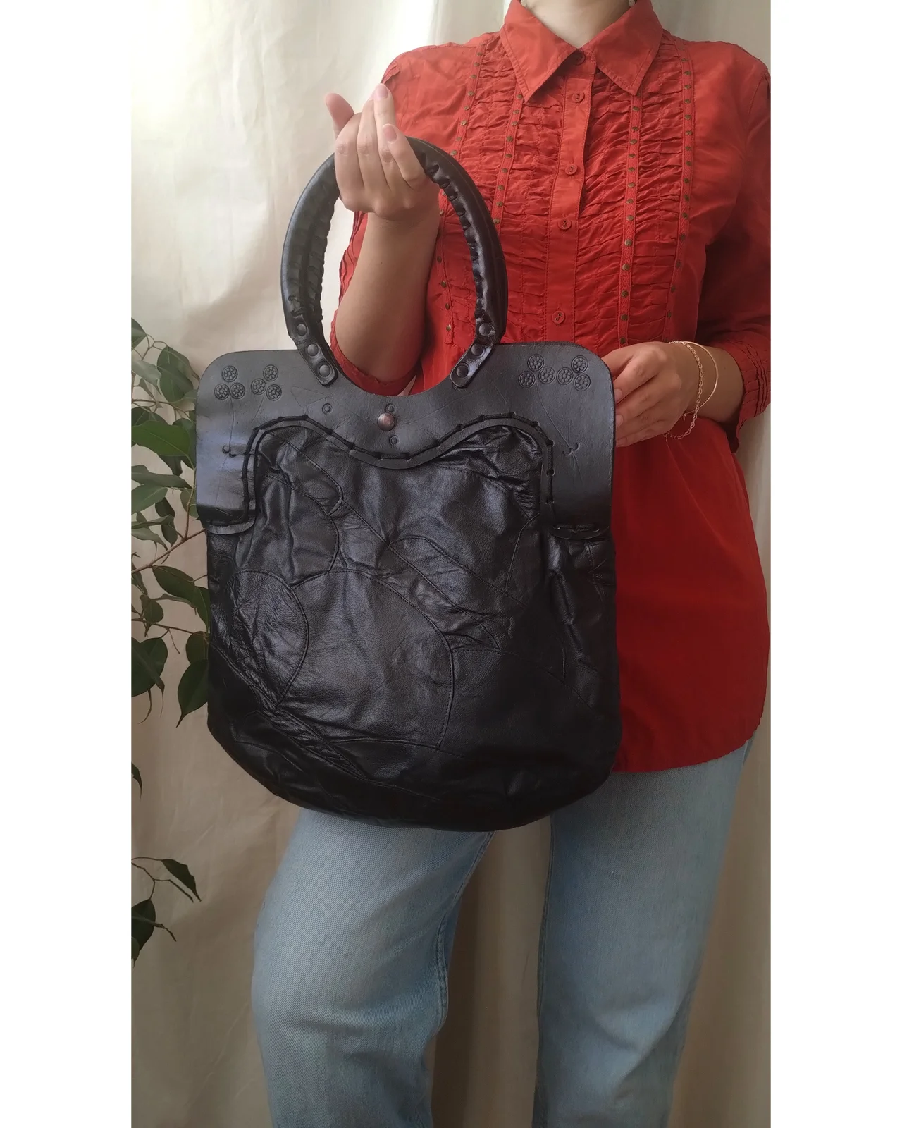 tote patchwork kožna torba