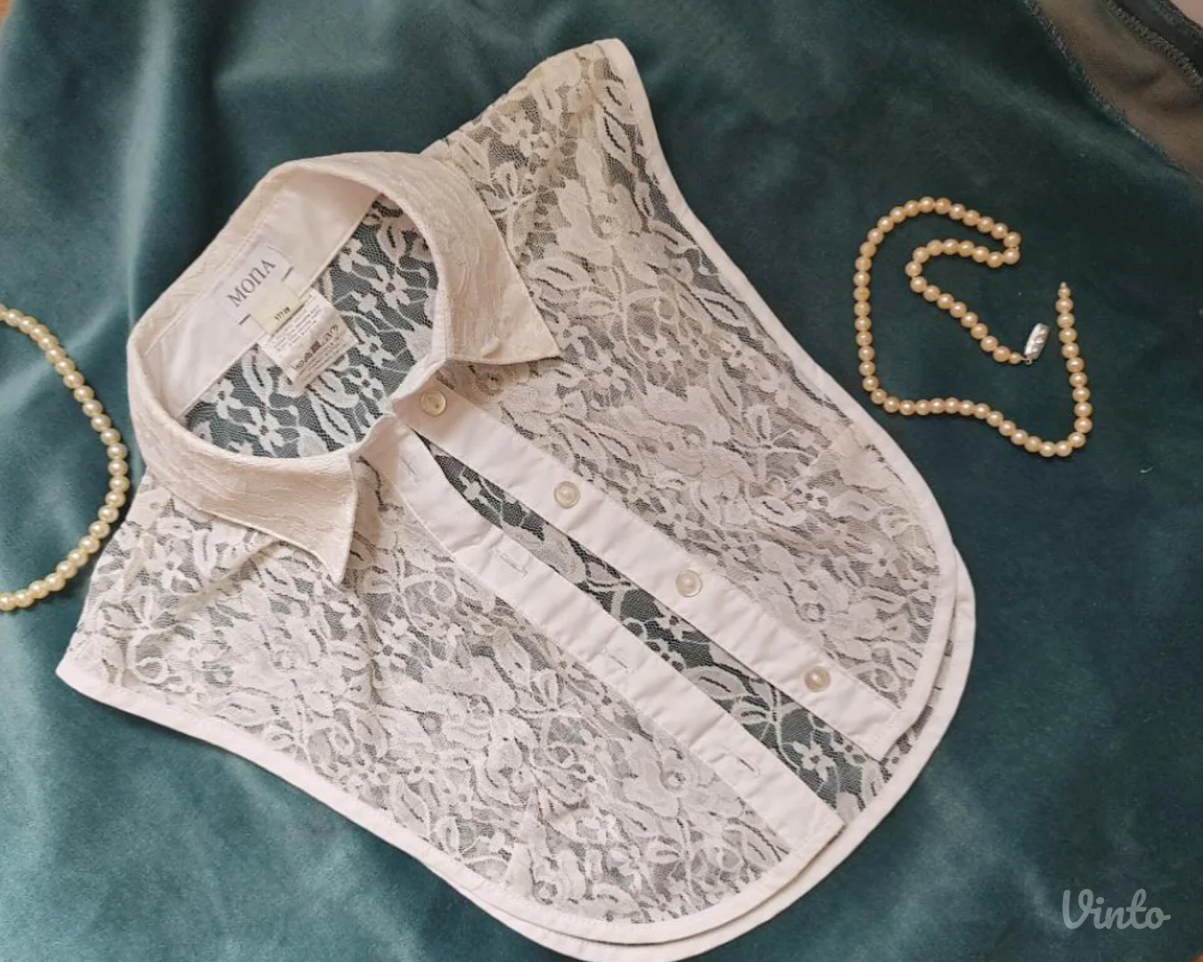 MONA čipkasta kragna-ogrlica