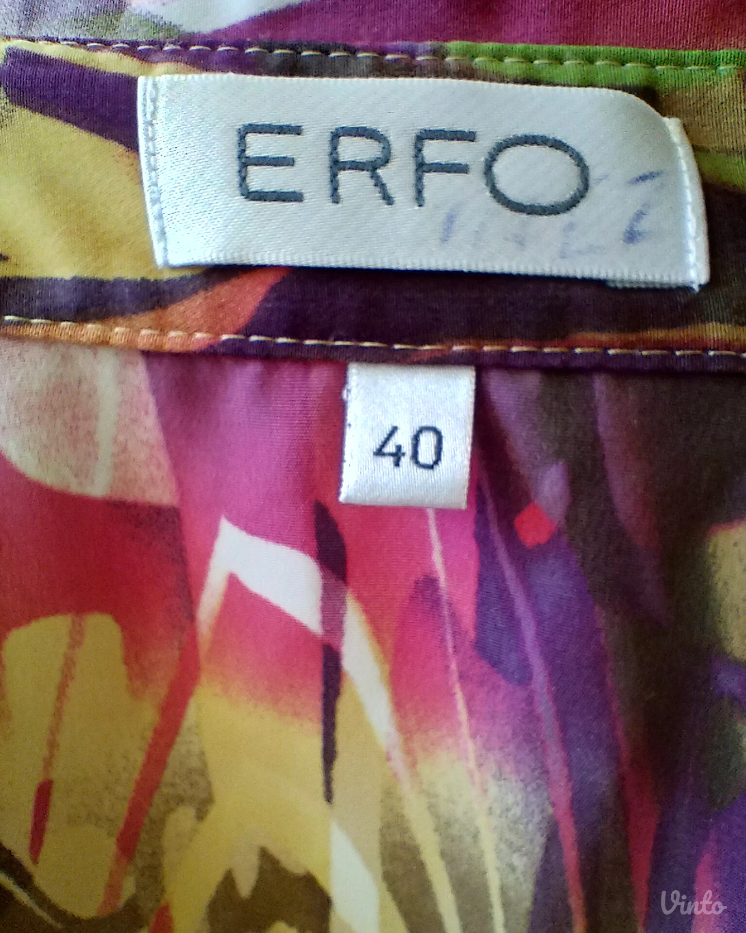 vintage ERFO apstraktna košulja