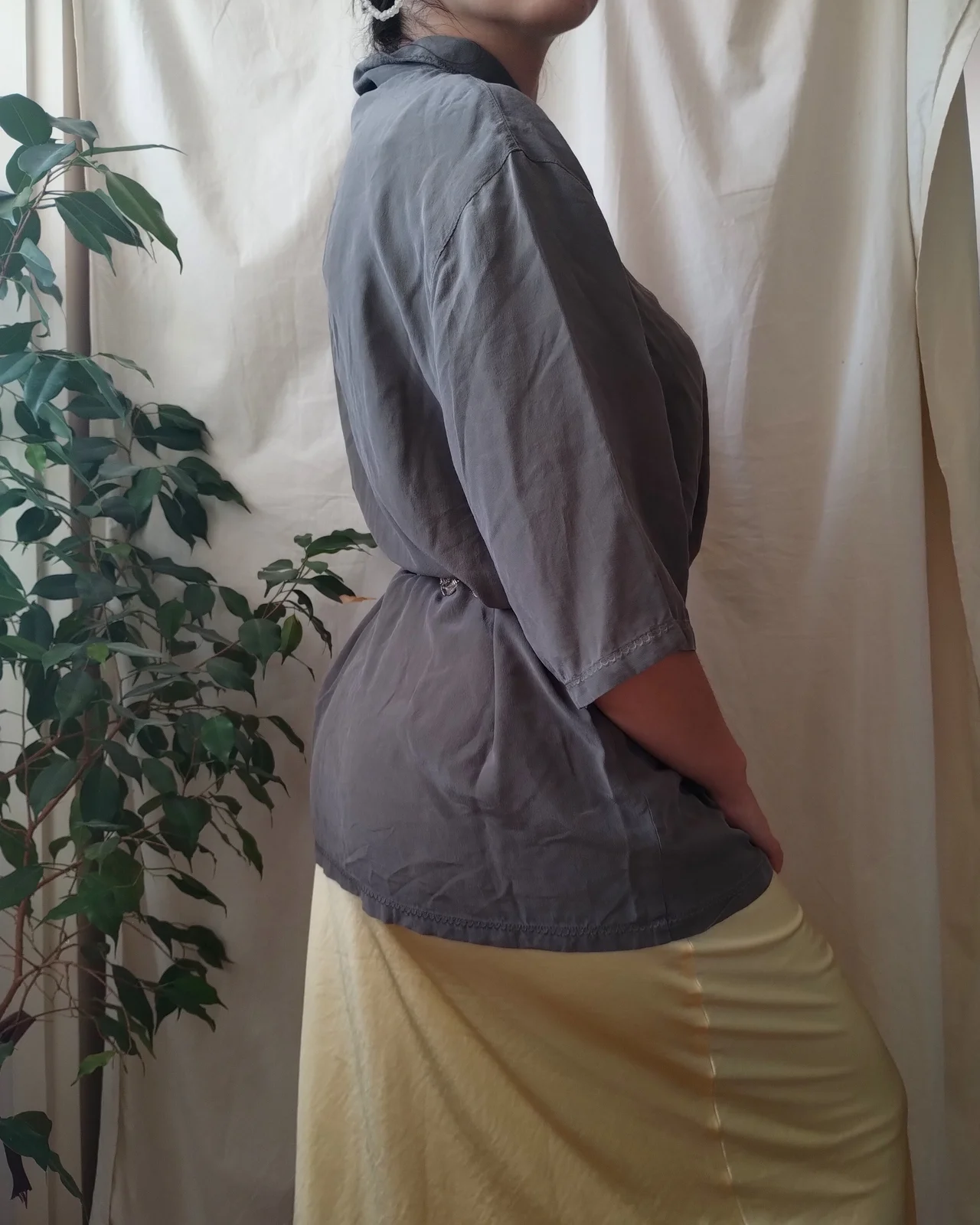 vintage svilena košulja