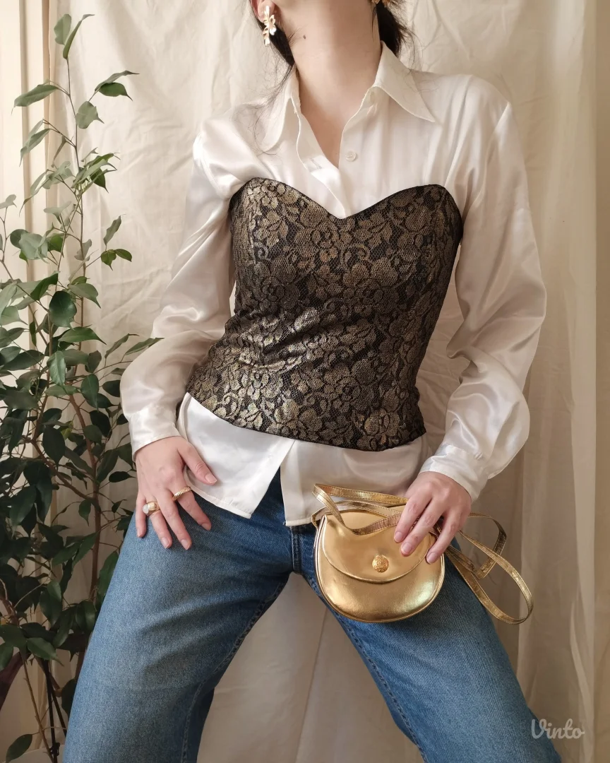 Vintage Vera Mont korset — Made in W. Germany (1980s)