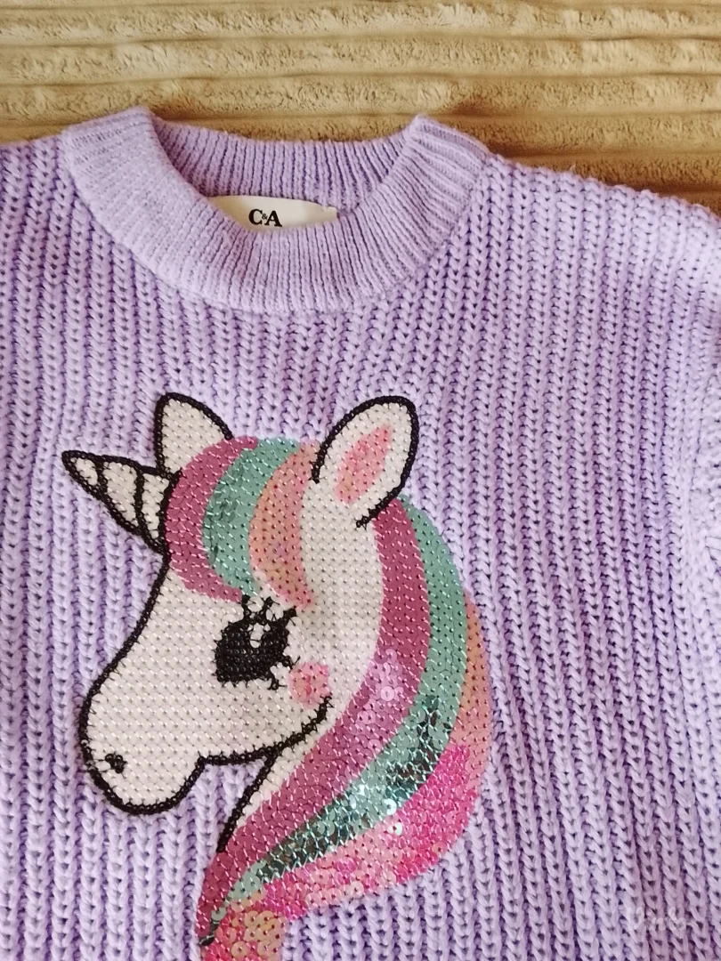 Ljubicasti dzemper za devojcice br. 116