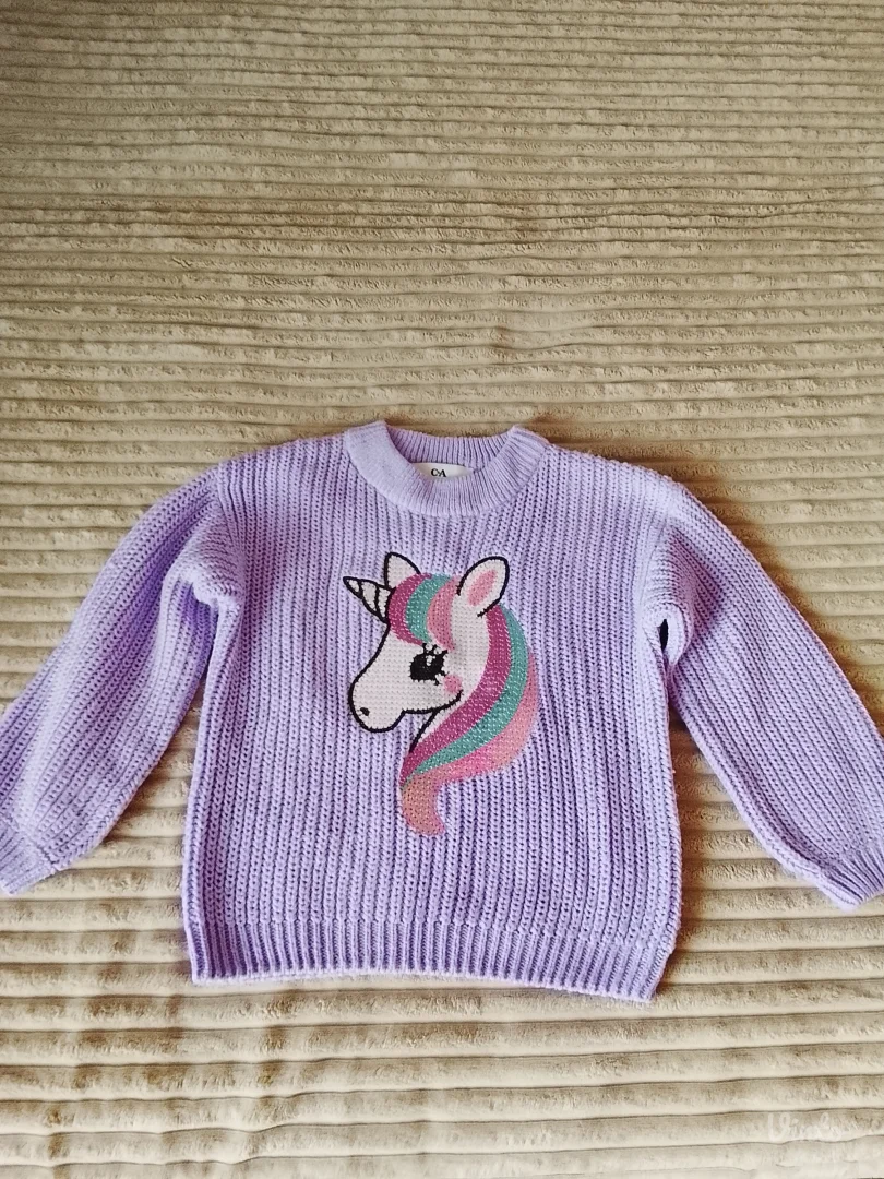 Ljubicasti dzemper za devojcice br. 116