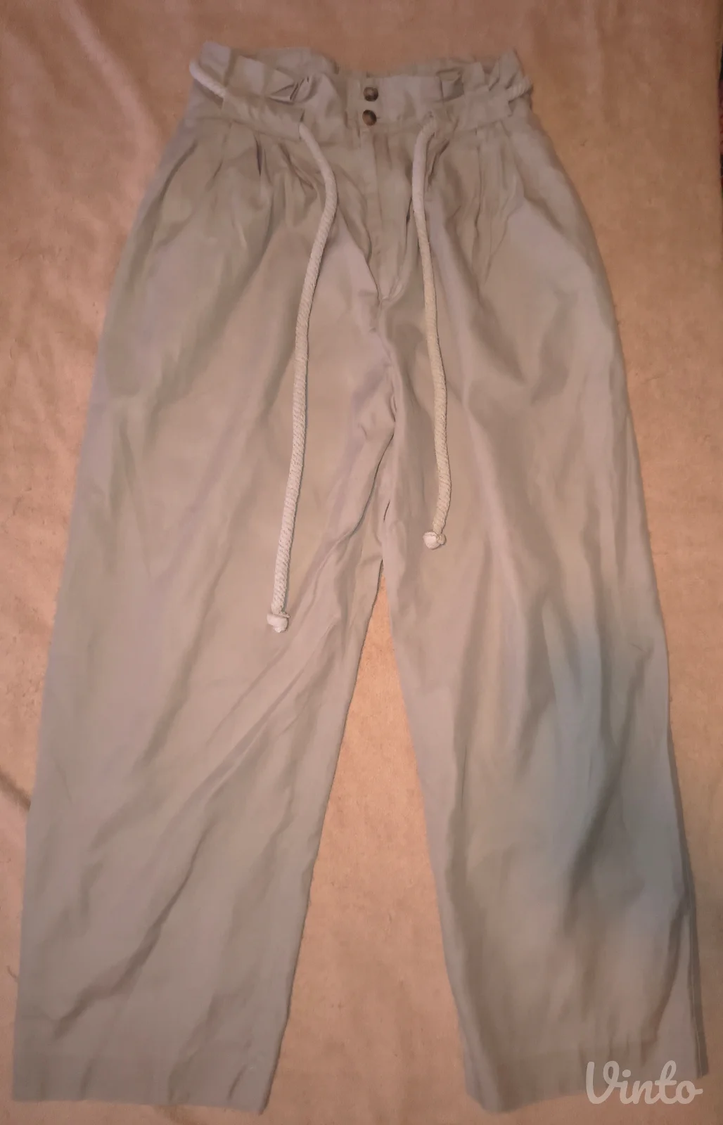 H&M liocel pantalone sa gajtanom