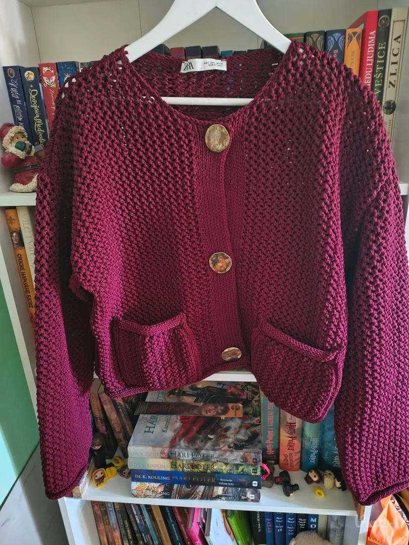 Zara burgundy kardigan/jaknica