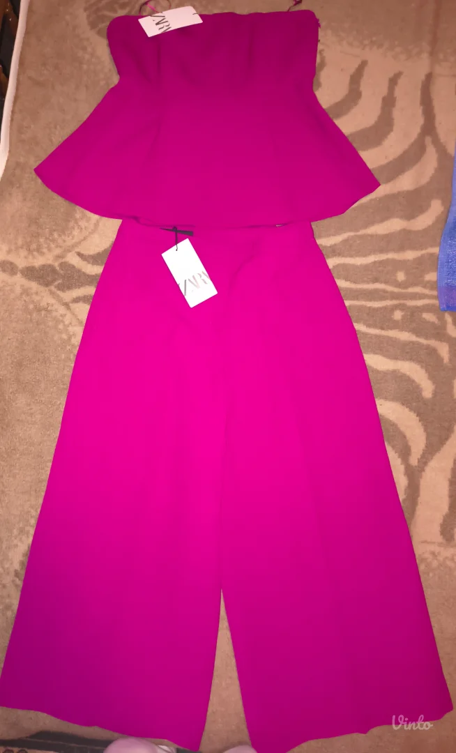 Zara komplet top+pantalone