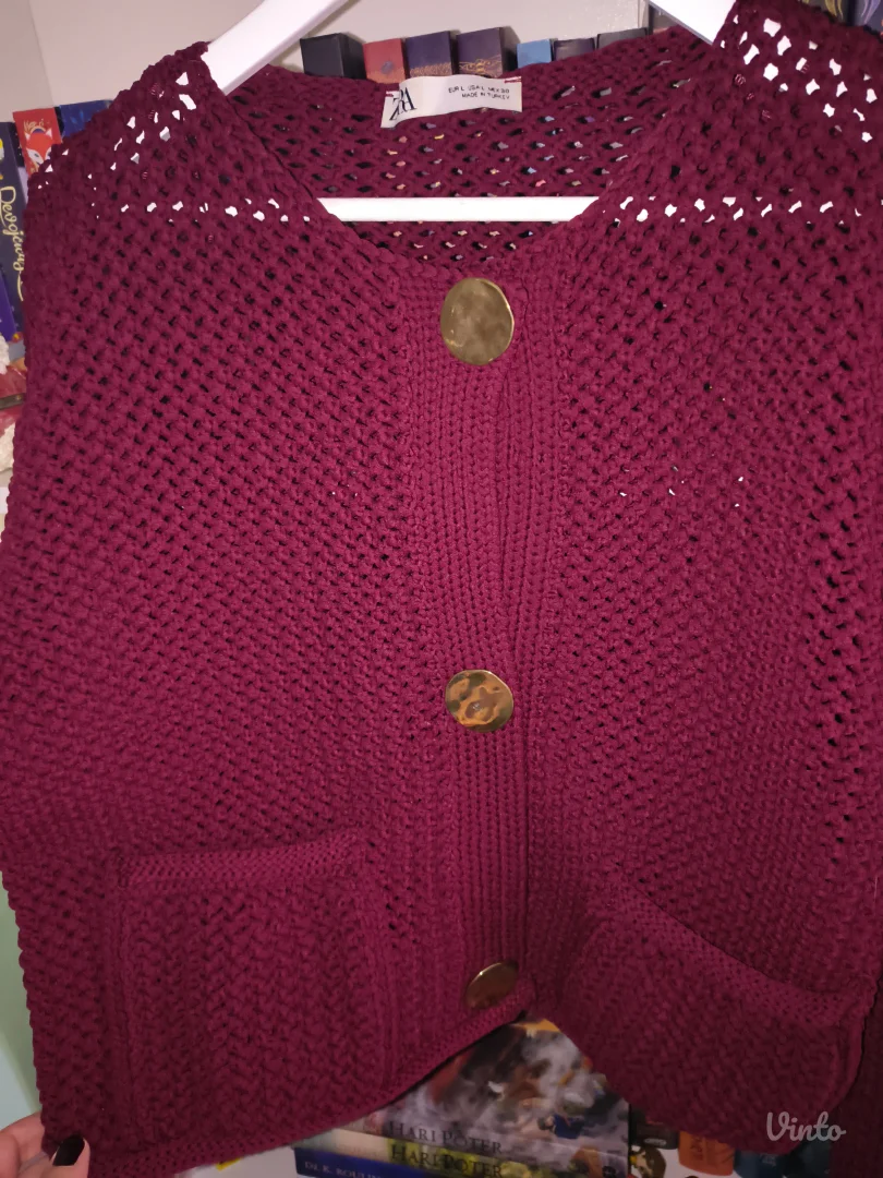 Zara burgundy kardigan/jaknica