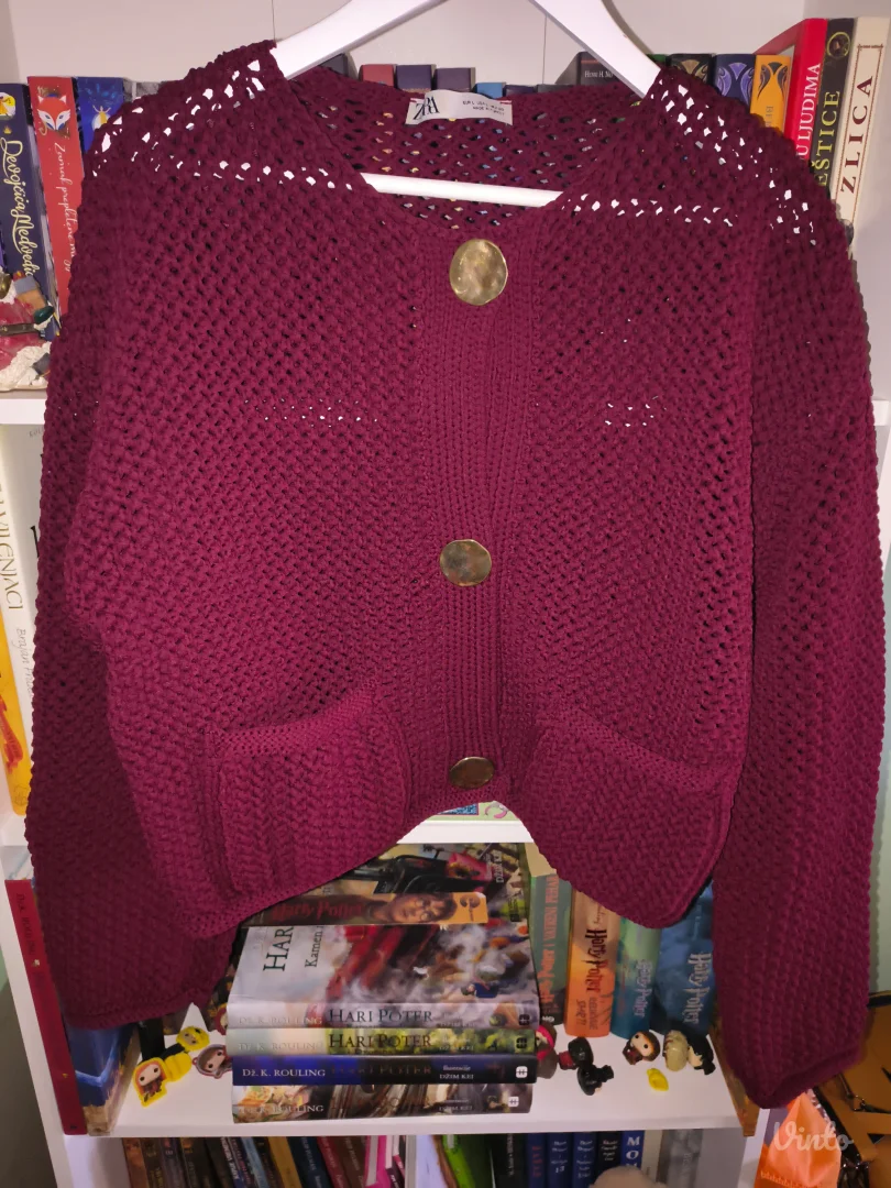 Zara burgundy kardigan/jaknica