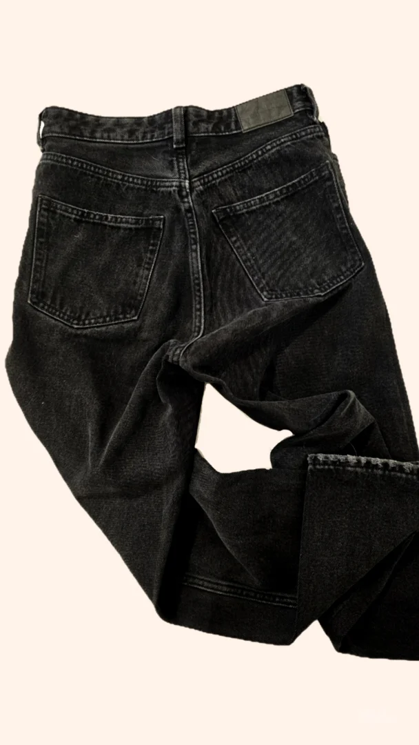 Crne straight leg farmerke