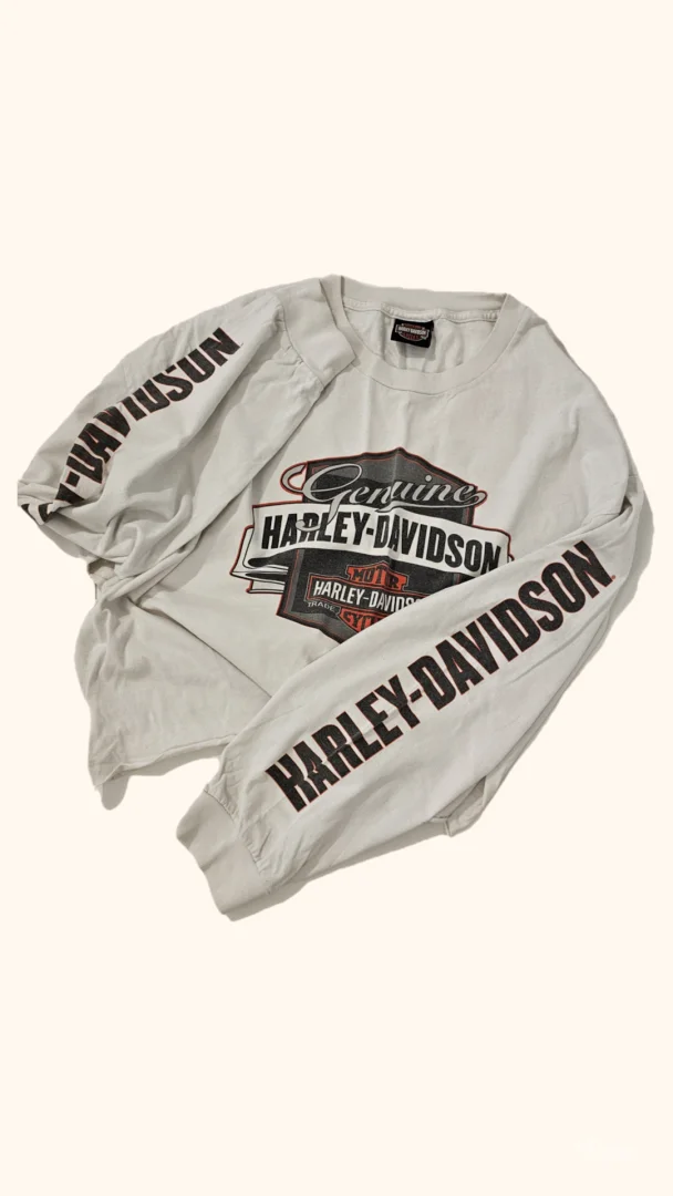 Oversized crop Harley-Davidson bluza dugih rukava
