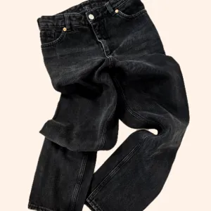 Crne straight leg farmerke