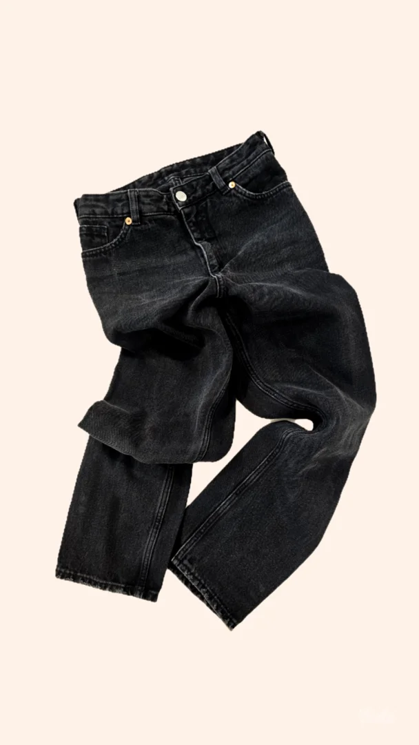 Crne straight leg farmerke