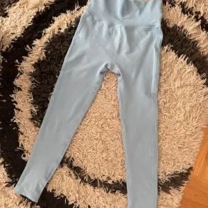 Baby blue, scrunch plave helanke