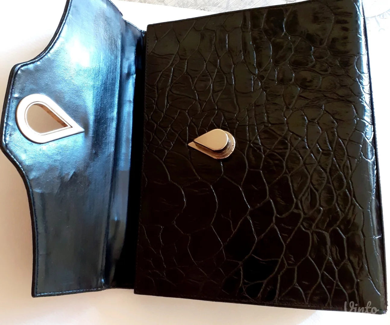 Tašna, kroko- lak KOŽA, postava KOŽA