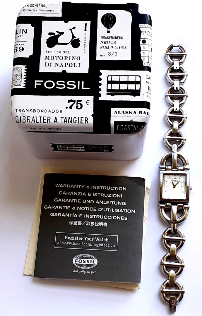 Fossil ES-2633, original, ženski, čelik, 5ATM