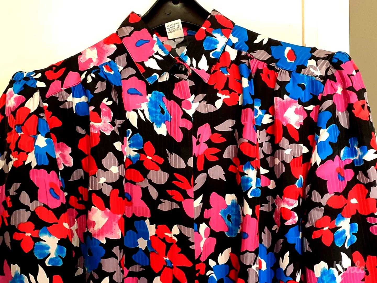 Košulja, grež svila 100%, cvetni dezen