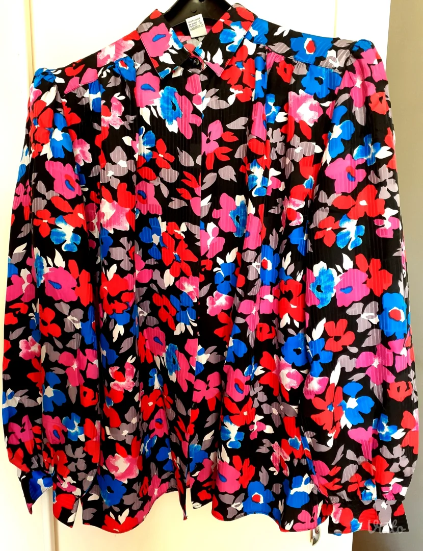 Košulja, grež svila 100%, cvetni dezen