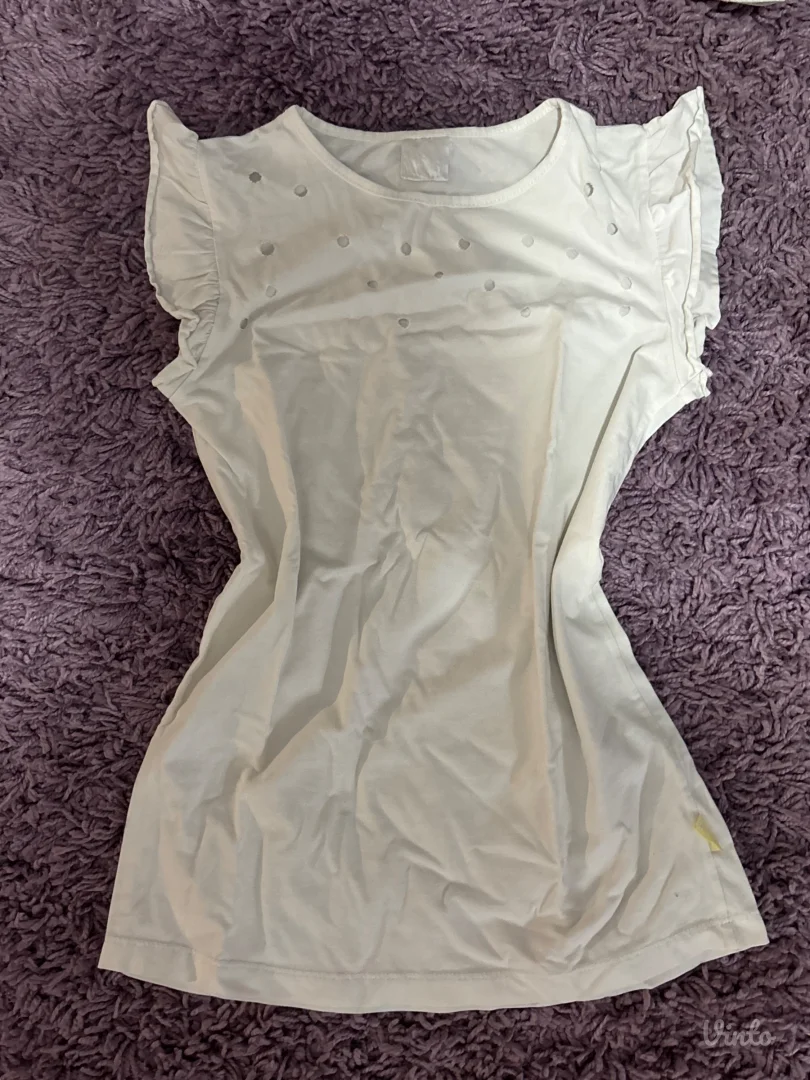 majica bela sa rupicama S