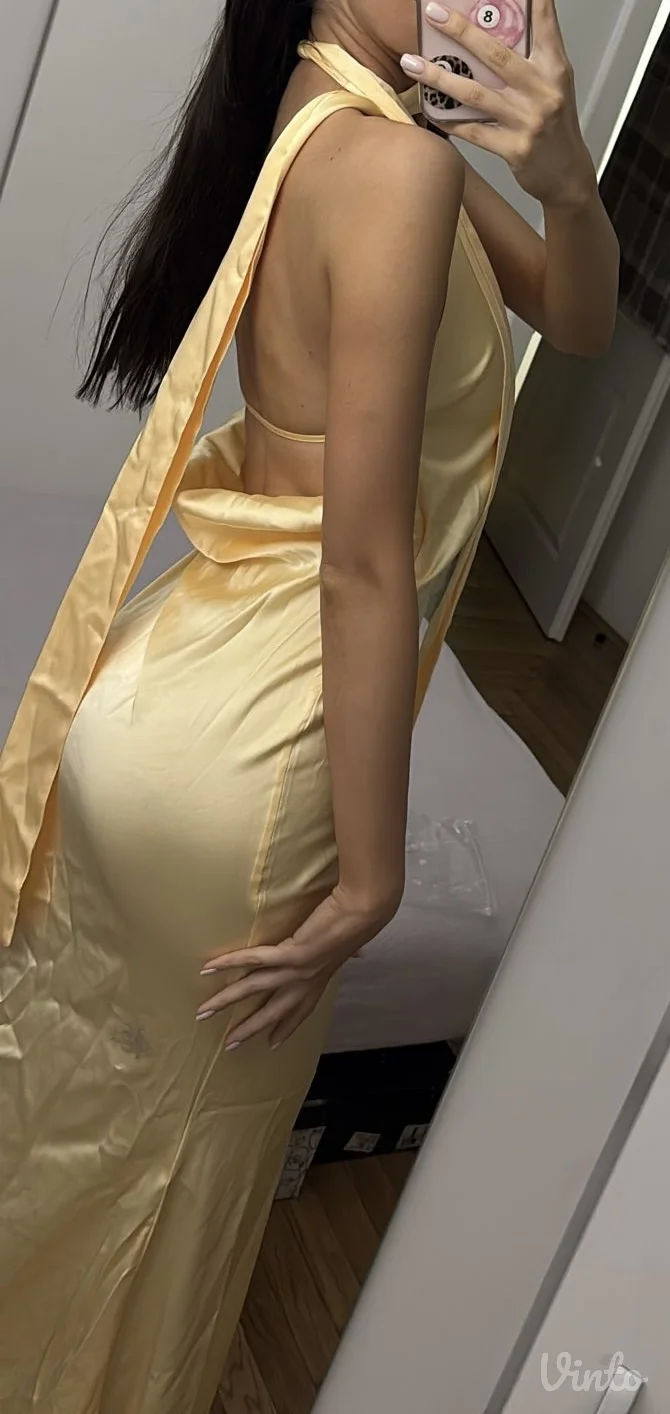 Shein zuta haljina