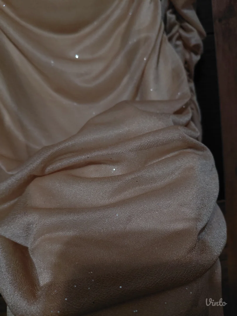 Krem elegantna haljina