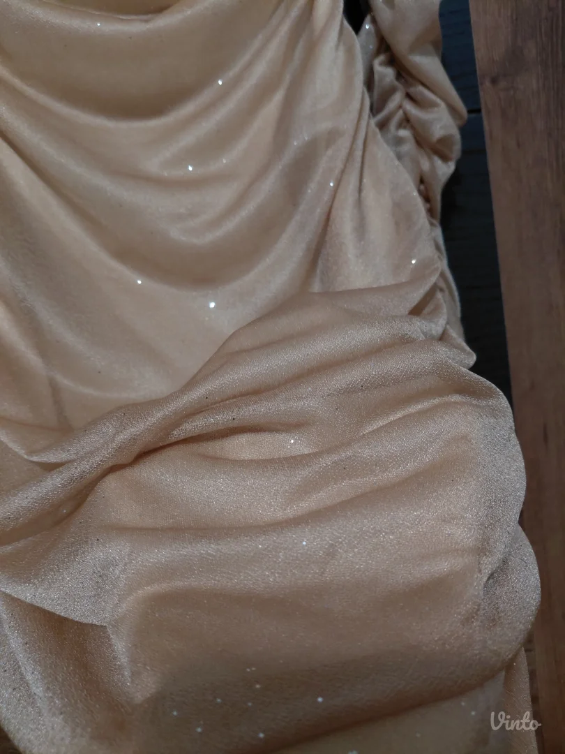 Krem elegantna haljina