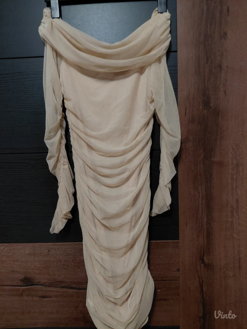 Elegantna bež haljina