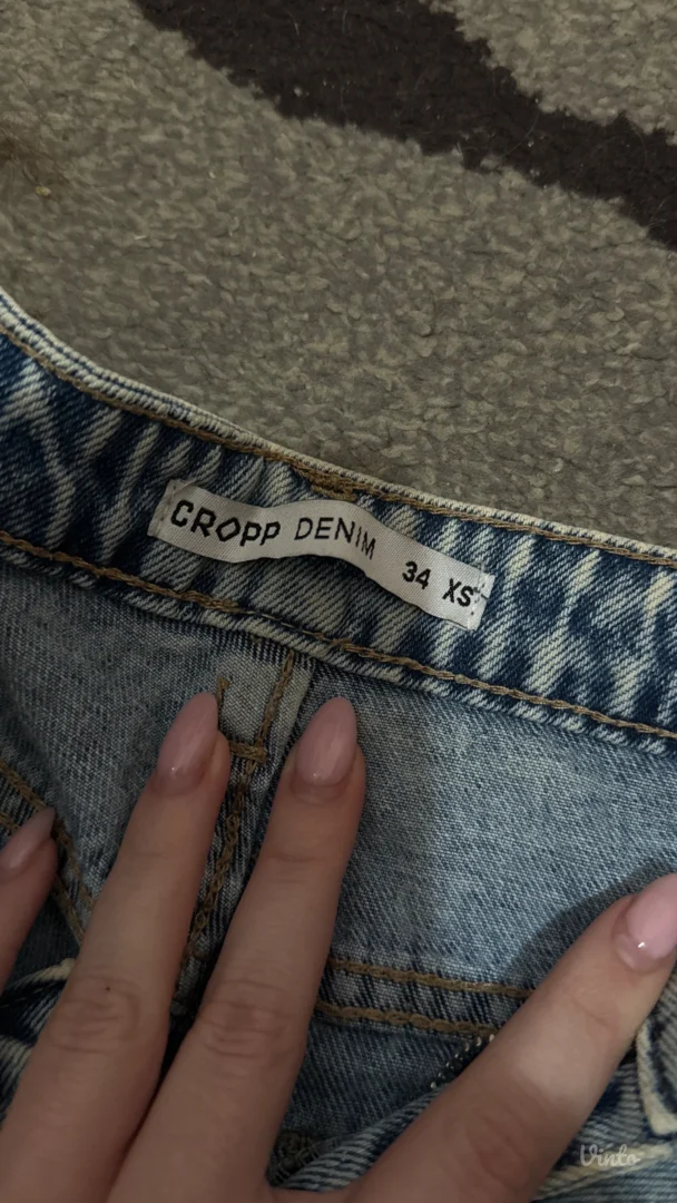 Cropp - Denim Šorc sa cirkonima XS/34
